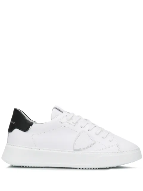 Philippe Model Paris Temple logo-patch sneakers White BTLUV007