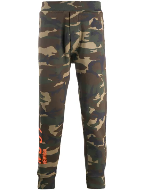 DSQUARED2 camouflage print ICON joggers Green S79KA0005S25469