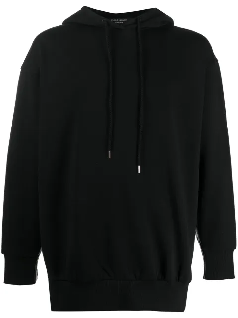 Stella McCartney logo trim hoodie Black 601851SMP84