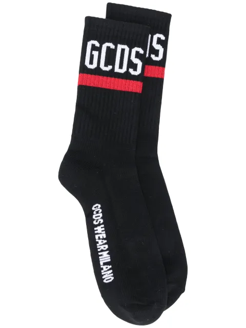 GCDS logo band socks Black CC94M010024