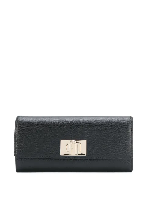 Furla 1927 grained-effect wallet Black PCV0ACOARE000