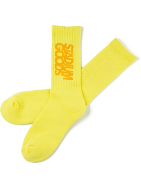 STADIUM GOODS® logo "Marmalade" crew sock Yellow SGS0168