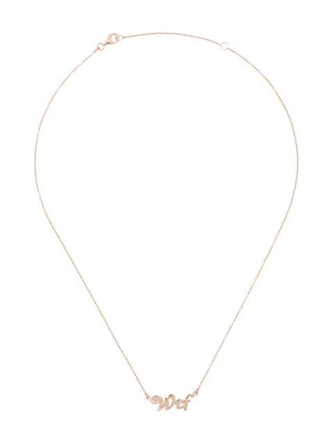 True Rocks WTF necklace Pink WTFROSEGOLDPENDANT