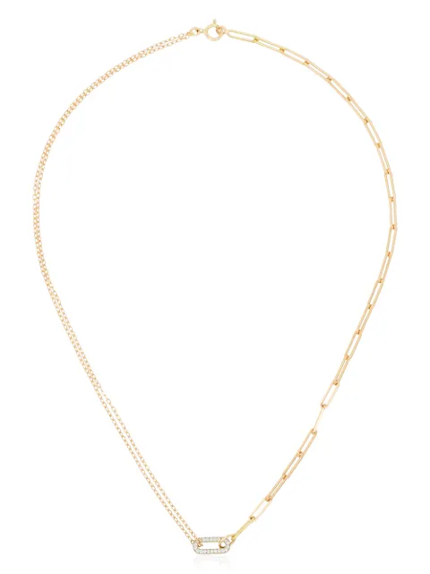 Yvonne Léon 18K yellow gold diamond link choker Gold COLLBOUCLDIAOJ