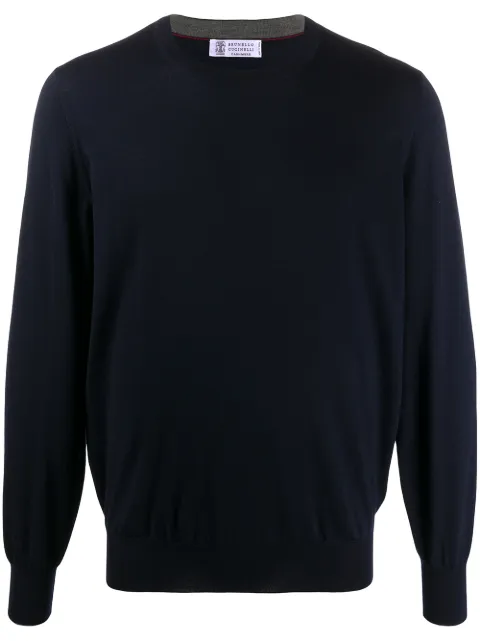 Brunello Cucinelli long-sleeve sweatshirt Blue M2400100CW425