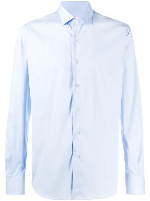 Xacus slim-fit shirt Blue 658ML16125