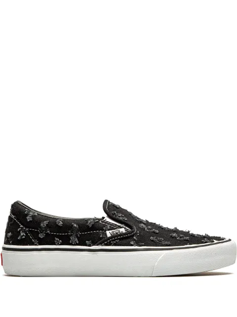 Vans x Supreme Slip-On Pro "Black Hole Punch Denim" sneakers Black VN0A38DD2DC