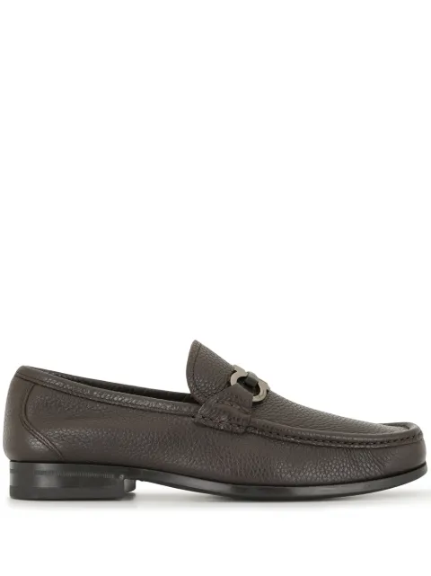 Ferragamo Gancini-detail loafers Brown 0293920642847
