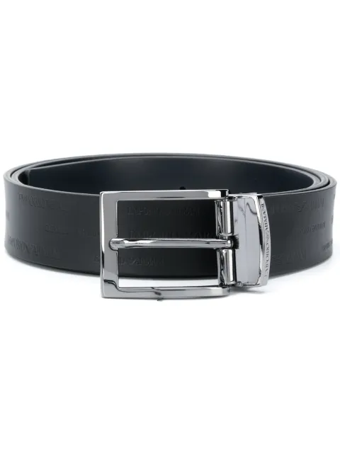 Emporio Armani square-buckle belt Black Y4S426YTU5J