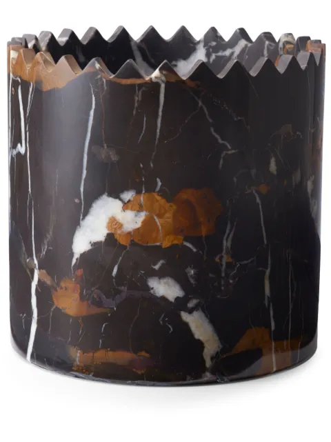 Editions Milano small Triangoli vase (15cm) Black TR2040