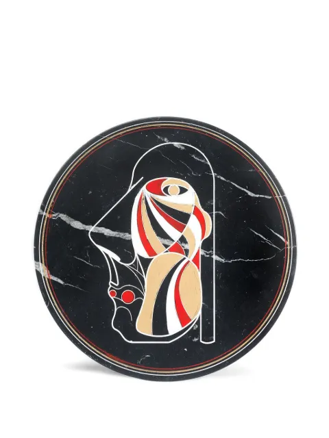 Editions Milano Marblelous II plate Black LD2011