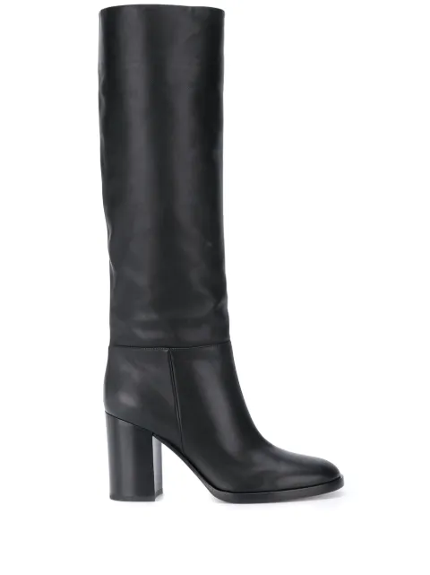 Gianvito Rossi Santiago 85mm knee-high boots Black G8047985CUOVGT