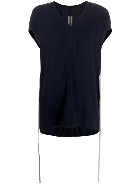 Rick Owens gathered waist tunic Blue RP20F2116HY