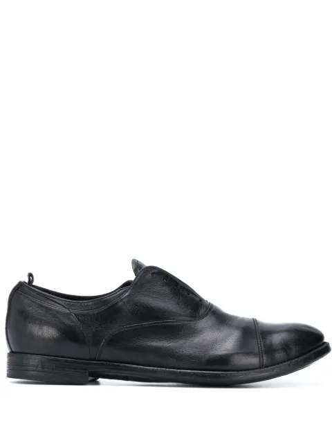 Officine Creative laceless oxford shoes Black OCUARC501IGNIS1000
