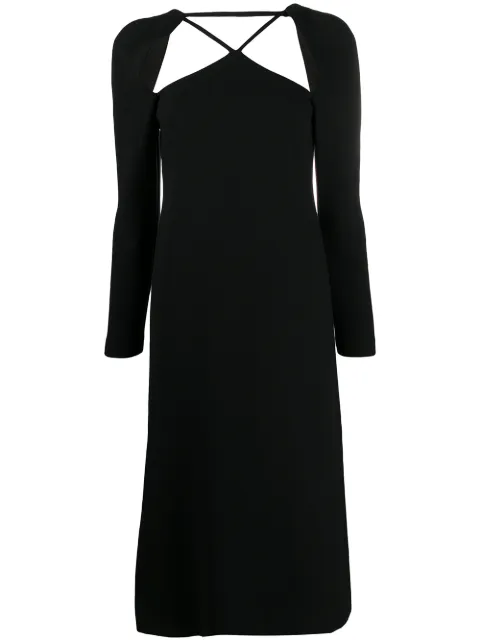 Rejina Pyo cut-out crepe midi dress Black F290K