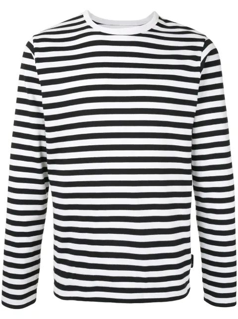 agnès b. Coulos stripe T-shirt White 4366J008
