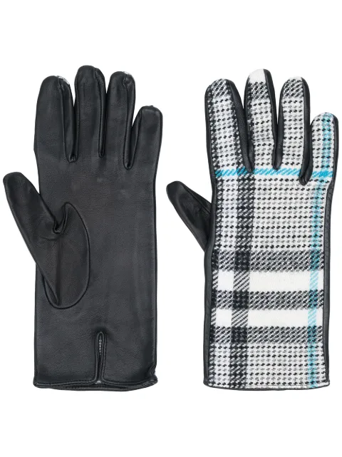 Burberry plaid check gloves Black 11543026
