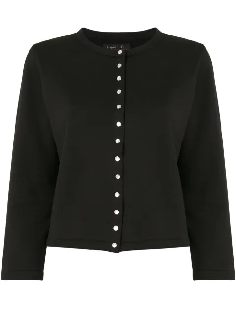 agnès b. Le Petit snap cardigan Black ED17M001