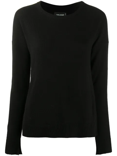 Zadig&Voltaire star-patch knitted jumper Black PWGMZ1101F