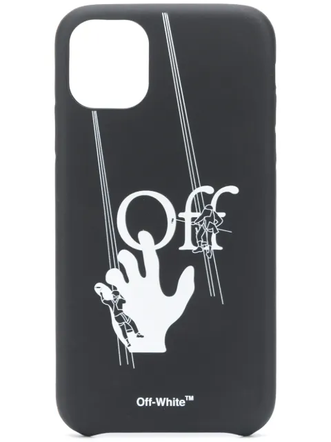 Off-White hand logo iPhone 11 case Black OMPA020E20PLA0051001