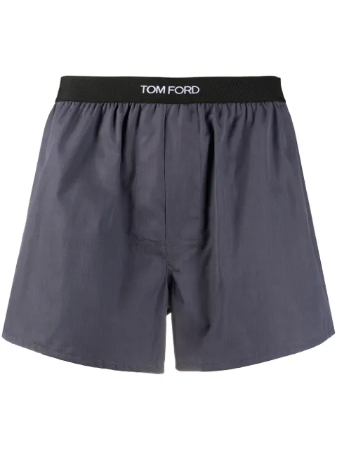 TOM FORD logo waistband boxer shorts Grey T4LE51100