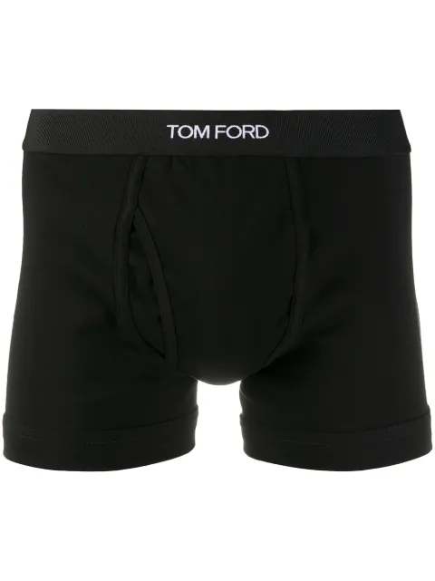 TOM FORD logo waistband boxer briefs Black T4LC31040