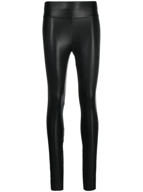 Wolford high-rise faux-leather leggings Black 19298