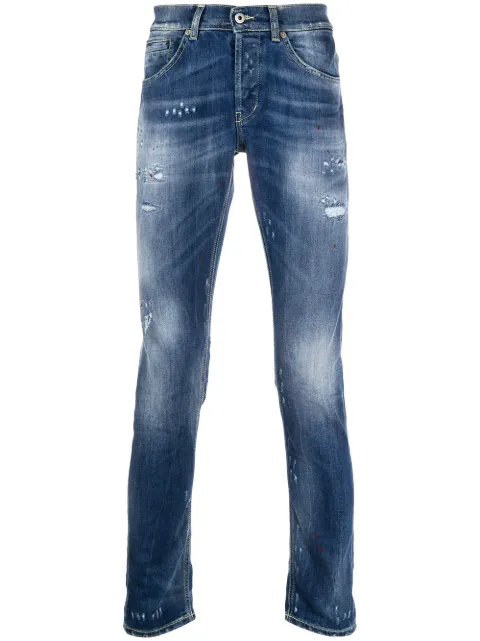 DONDUP George distressed trousers Blue UP232DS0107AX5DU