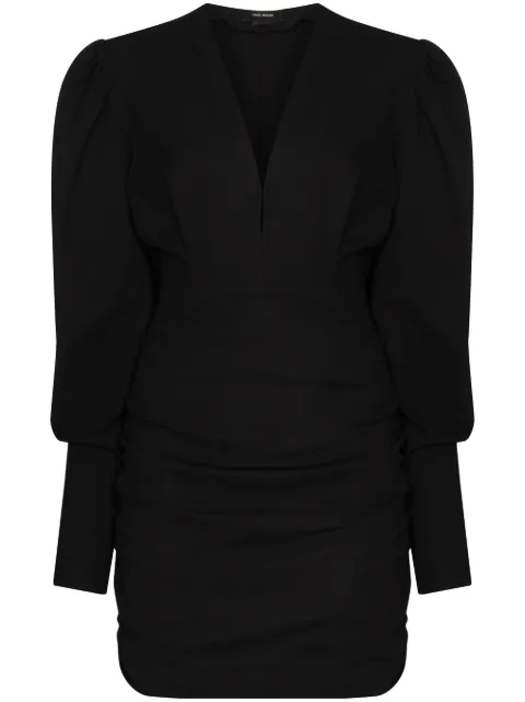 ISABEL MARANT Stella ruched mini dress Black RO190621P012I