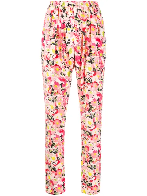 Stella McCartney floral print cotton trousers Pink 293557SRA27
