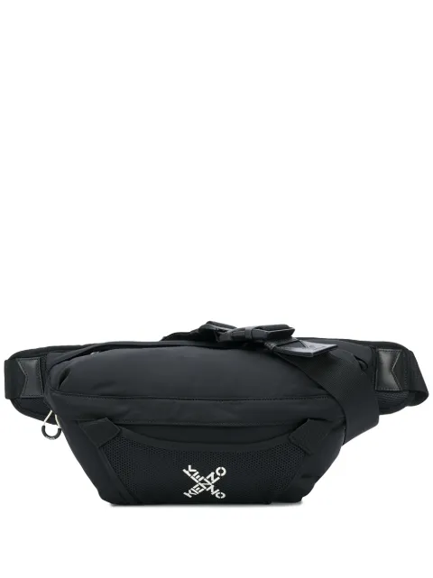 Kenzo logo print belt bag Black FA65SA222F21