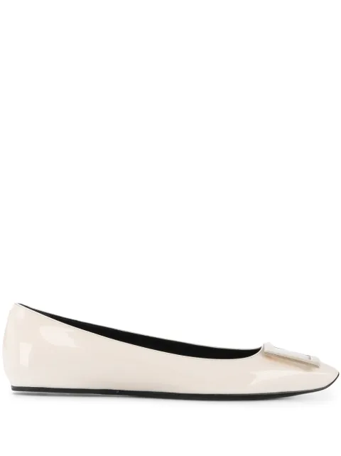 Roger Vivier buckle detail ballerinas White RVW40415280D1P
