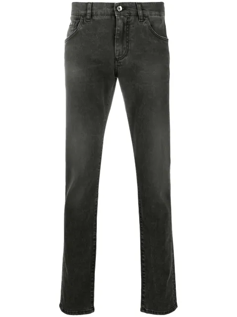 Dolce & Gabbana logo-appliqué skinny jeans Black GY07LDG8CO7S9001