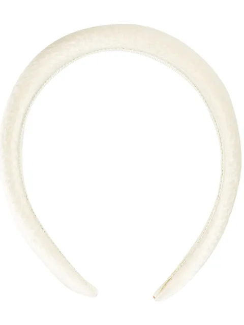 Jennifer Behr Tori silk headband White 15BA3