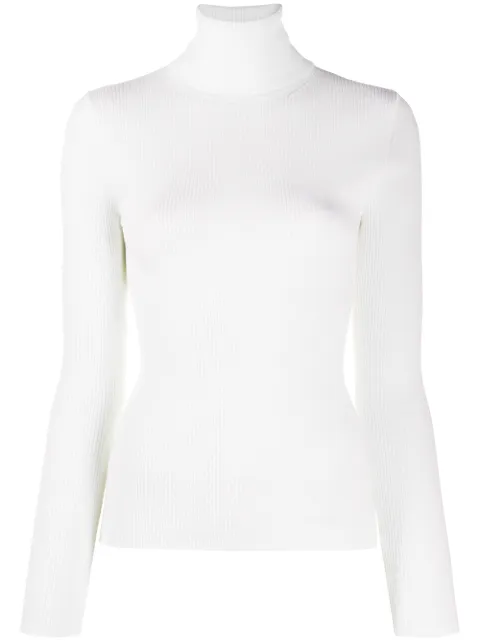 P.A.R.O.S.H. roll neck jumper White LEILAD512552X