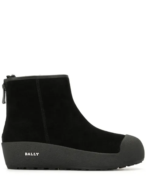 Bally Guard II platform leather ankle boots Black 6233260
