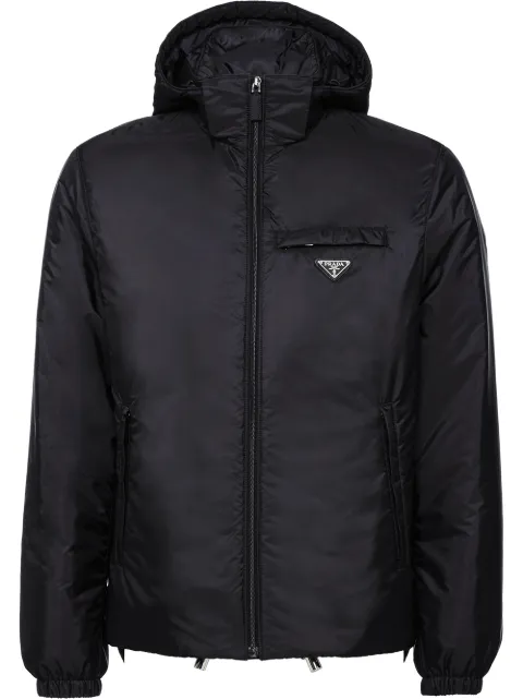 Prada Re-Nylon hooded padded coat Black SGN955S1911WQ9