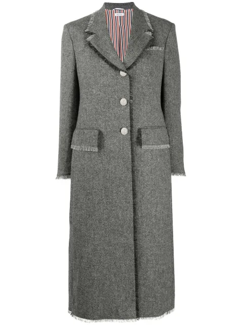 Thom Browne RWB-stripe coat Grey FOC320T05385