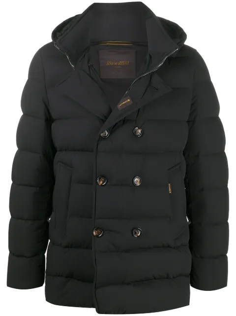 Moorer Florio double-breasted padded coat Blue FLORIOKN