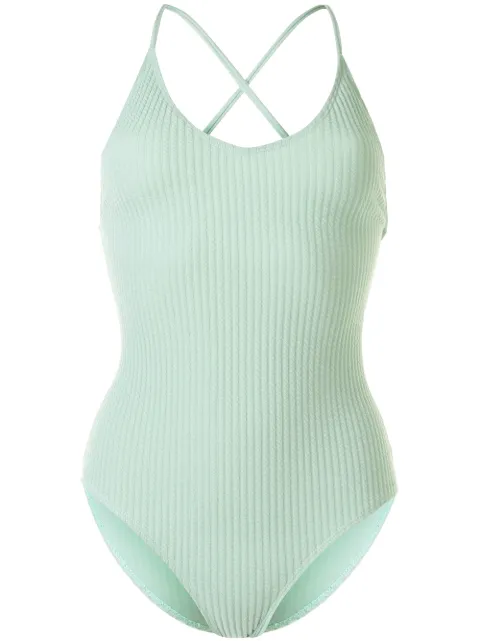 Duskii Margot ribbed swimsuit Green DLS8101S