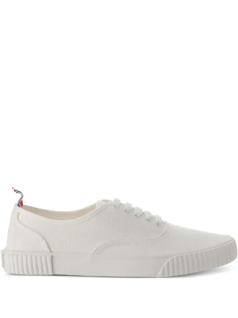 Thom Browne canvas vulcanized sole heritage sneakers White MFD201A01588