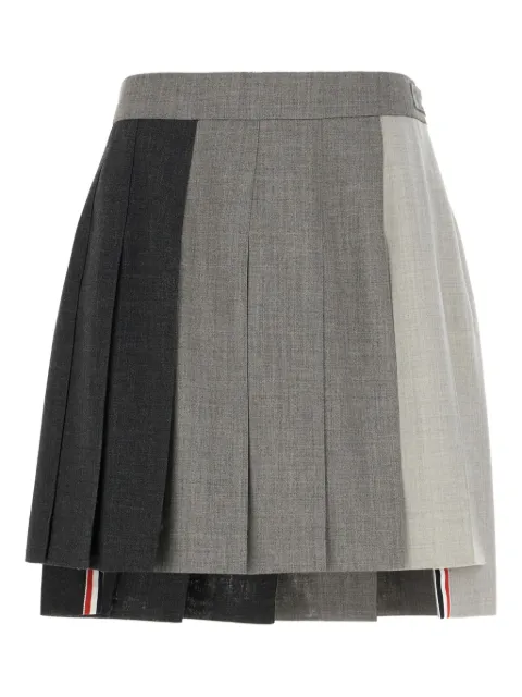 Thom Browne fresco Funmix pleated mini skirt Grey FGC789F00473