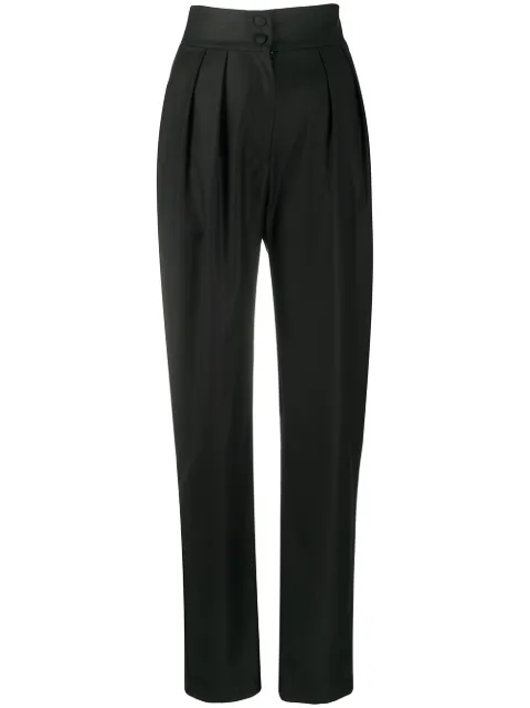 Materiel tapered-leg wool trousers Black PF20AKM17327PA