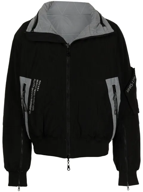 Mostly Heard Rarely Seen reversible padded jacket Black MH08BJX01