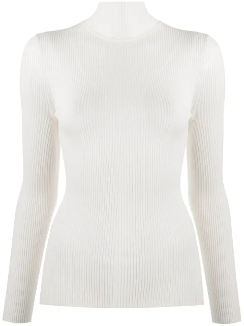 Wolford roll-neck fitted jumper Neutrals 52769