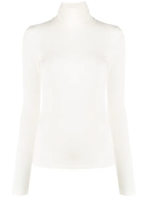 Majestic Filatures roll-neck knitted top Neutrals M001FTS011