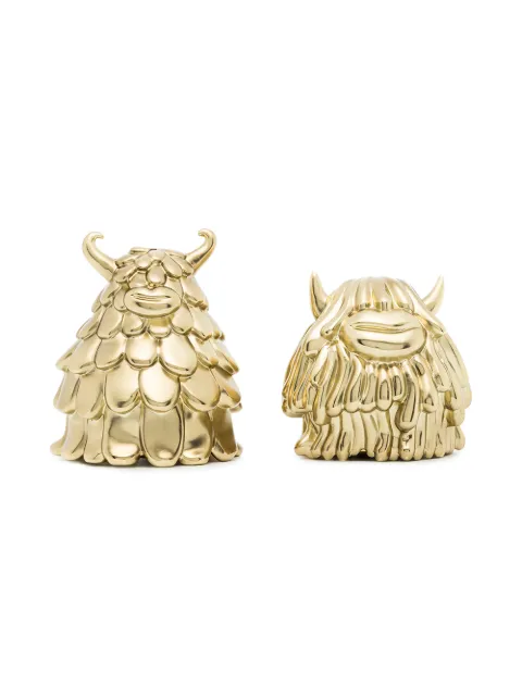 L'Objet X Haas Brothers Niki and Simon salt and pepper shakers Metallic SP1901