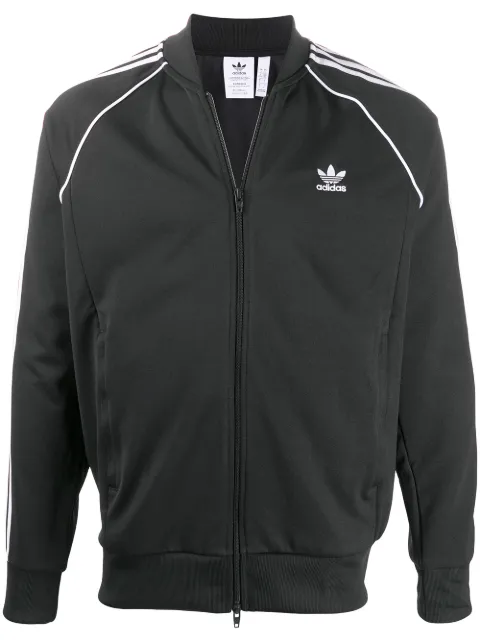 adidas stripe trim track jacket Black GF0198