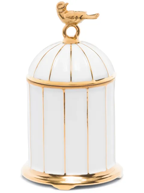 L'Objet Birdcage single-wick candle White C498