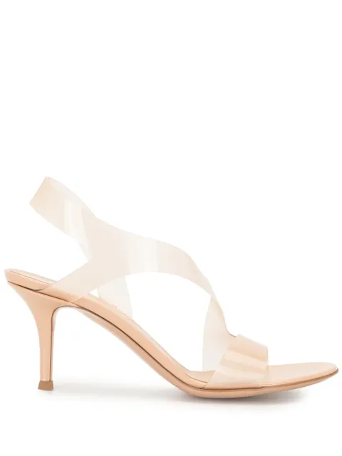 Gianvito Rossi Metropolis 70mm slingback sandals White G3184370RICGSV